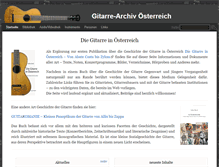 Tablet Screenshot of gitarre-archiv.at